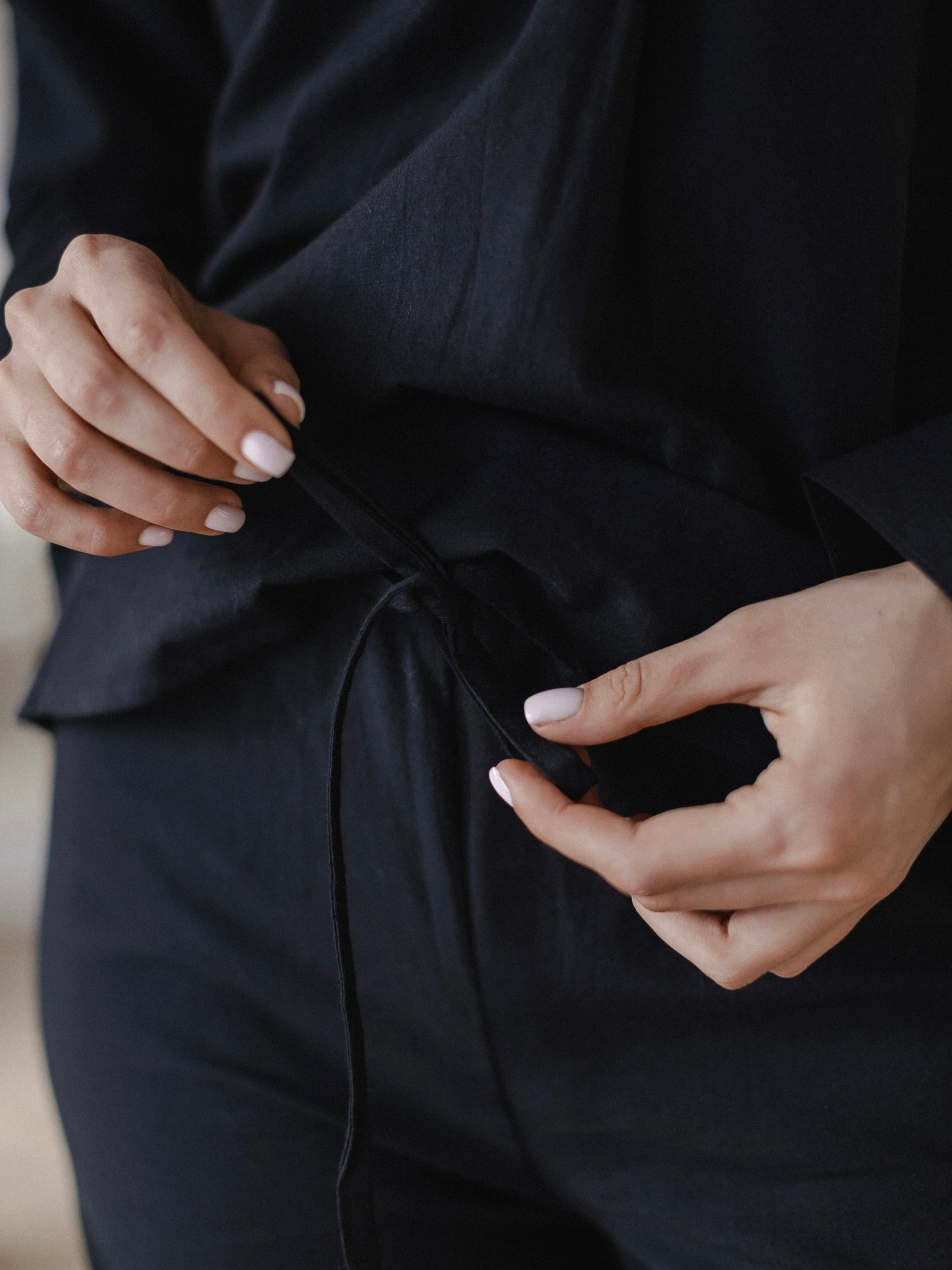 Штани жіночі з вареної бавовни Leglo Black