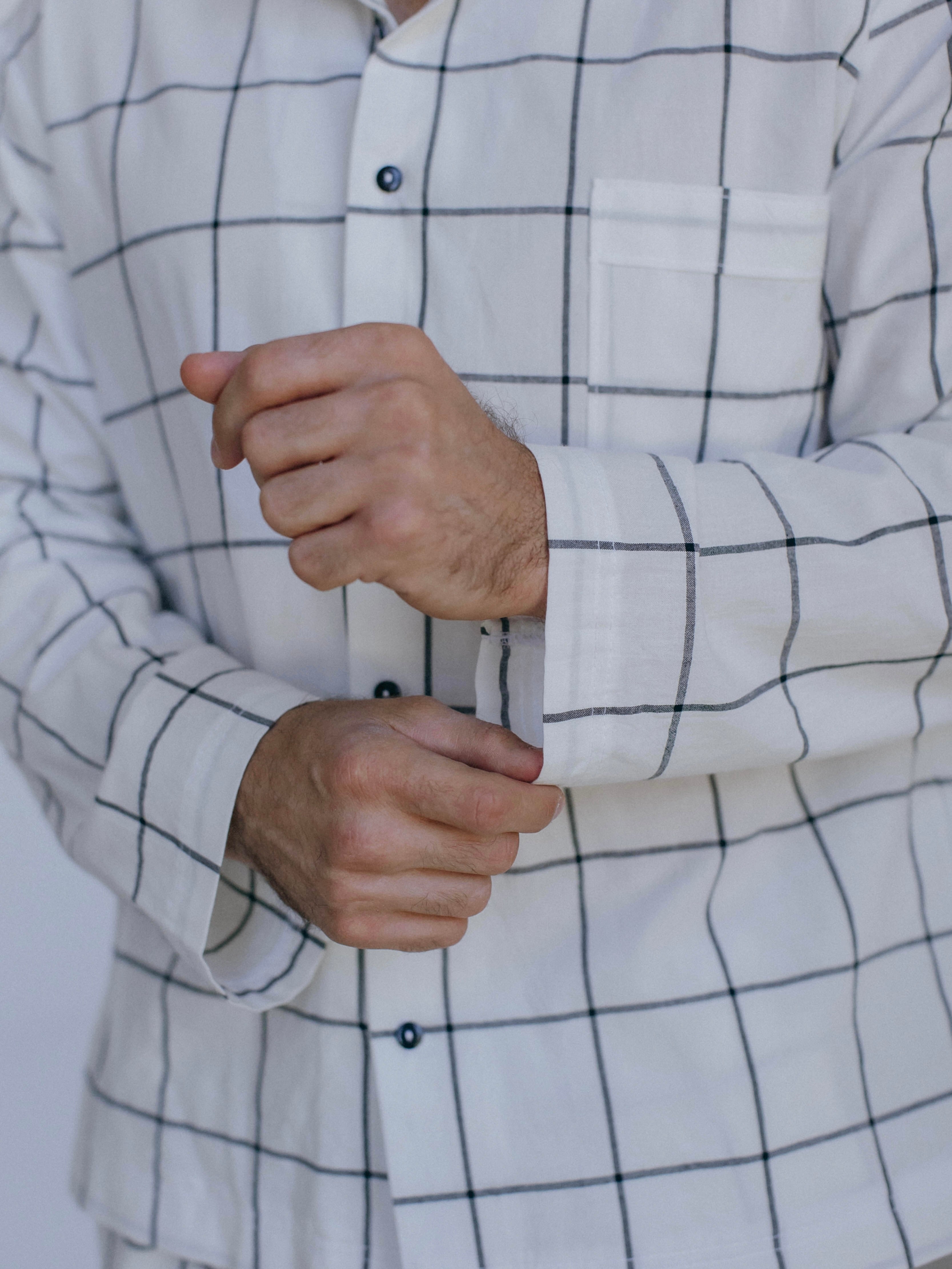 Сорочка чоловіча з вареної бавовни Leglo Grid