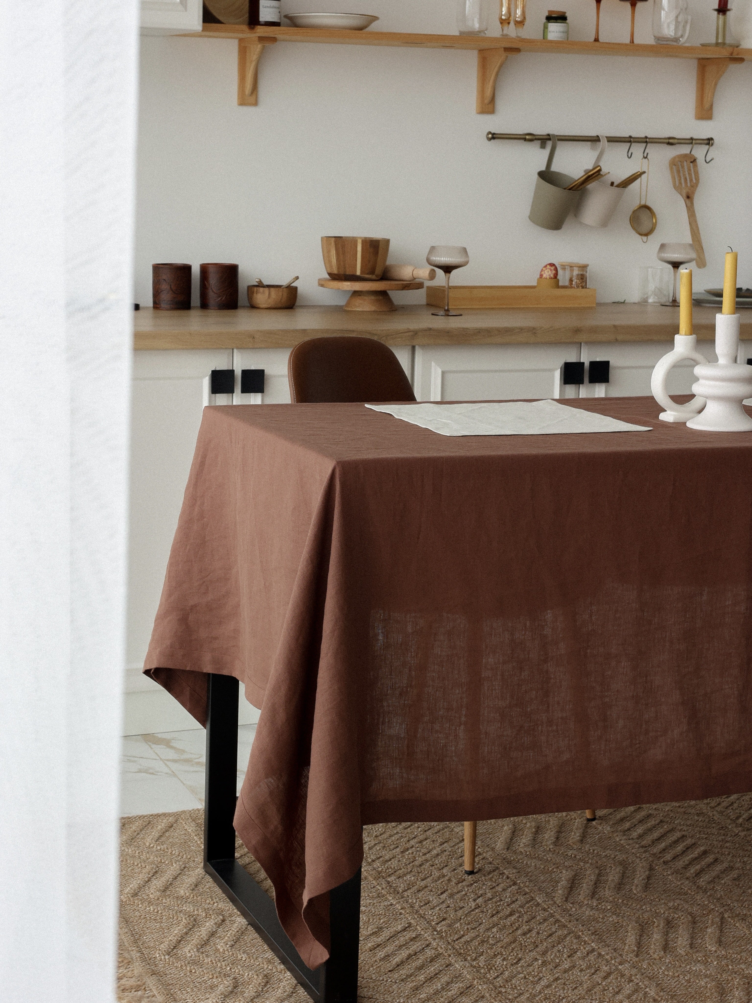 Скатертина з вареного льону Leglo Wine