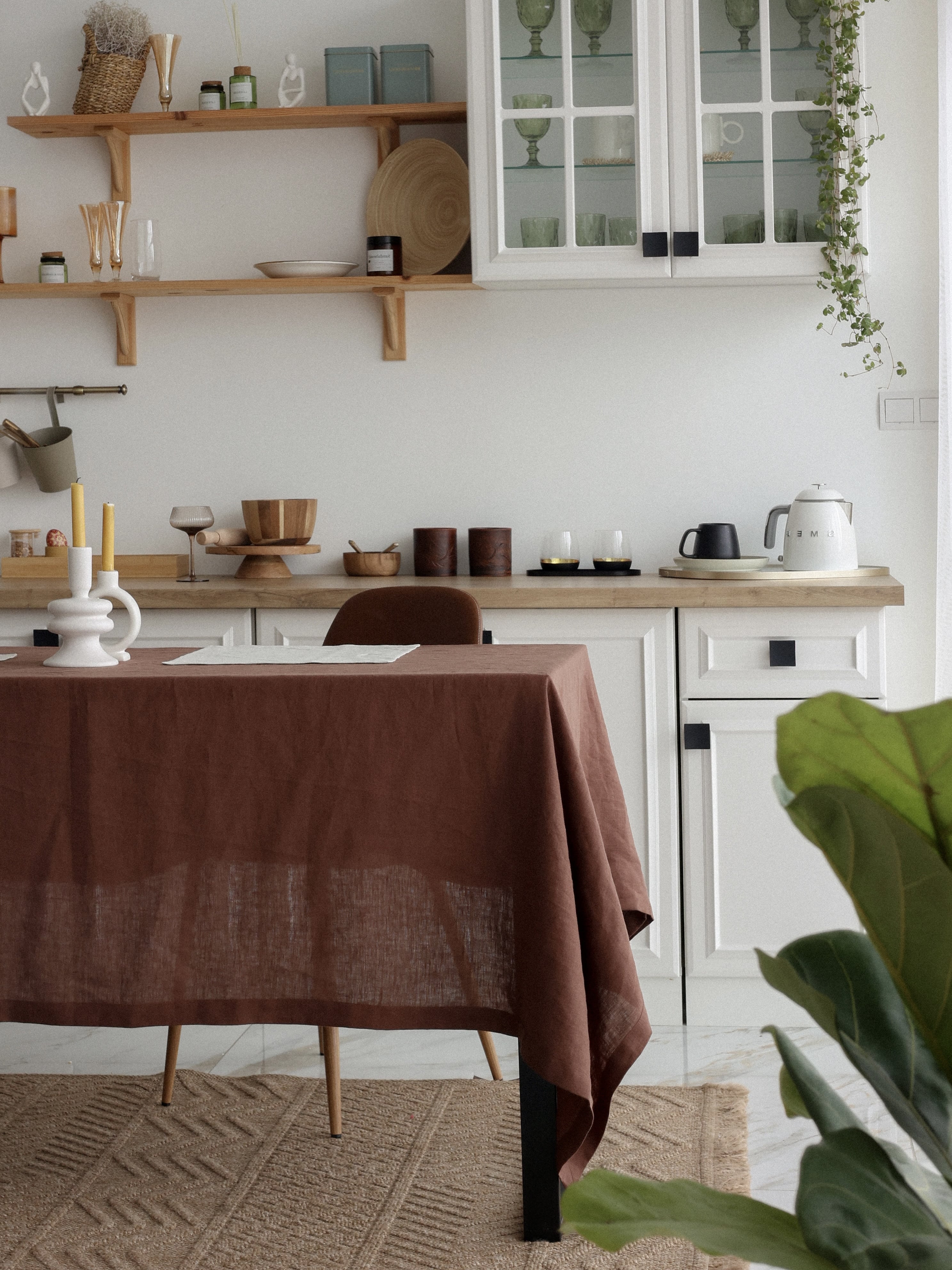 Скатертина з вареного льону Leglo Wine