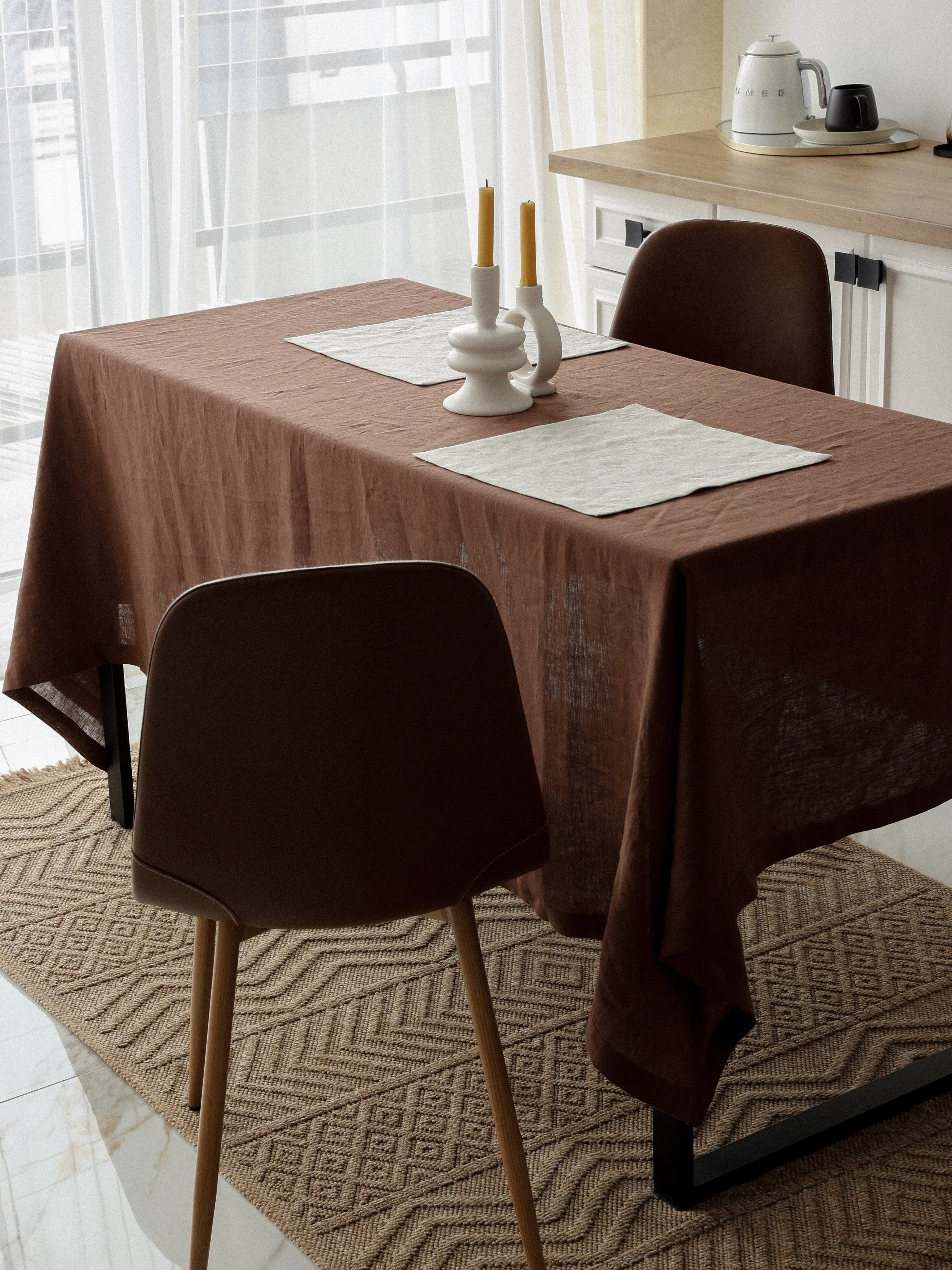 Скатертина з вареного льону Leglo Wine