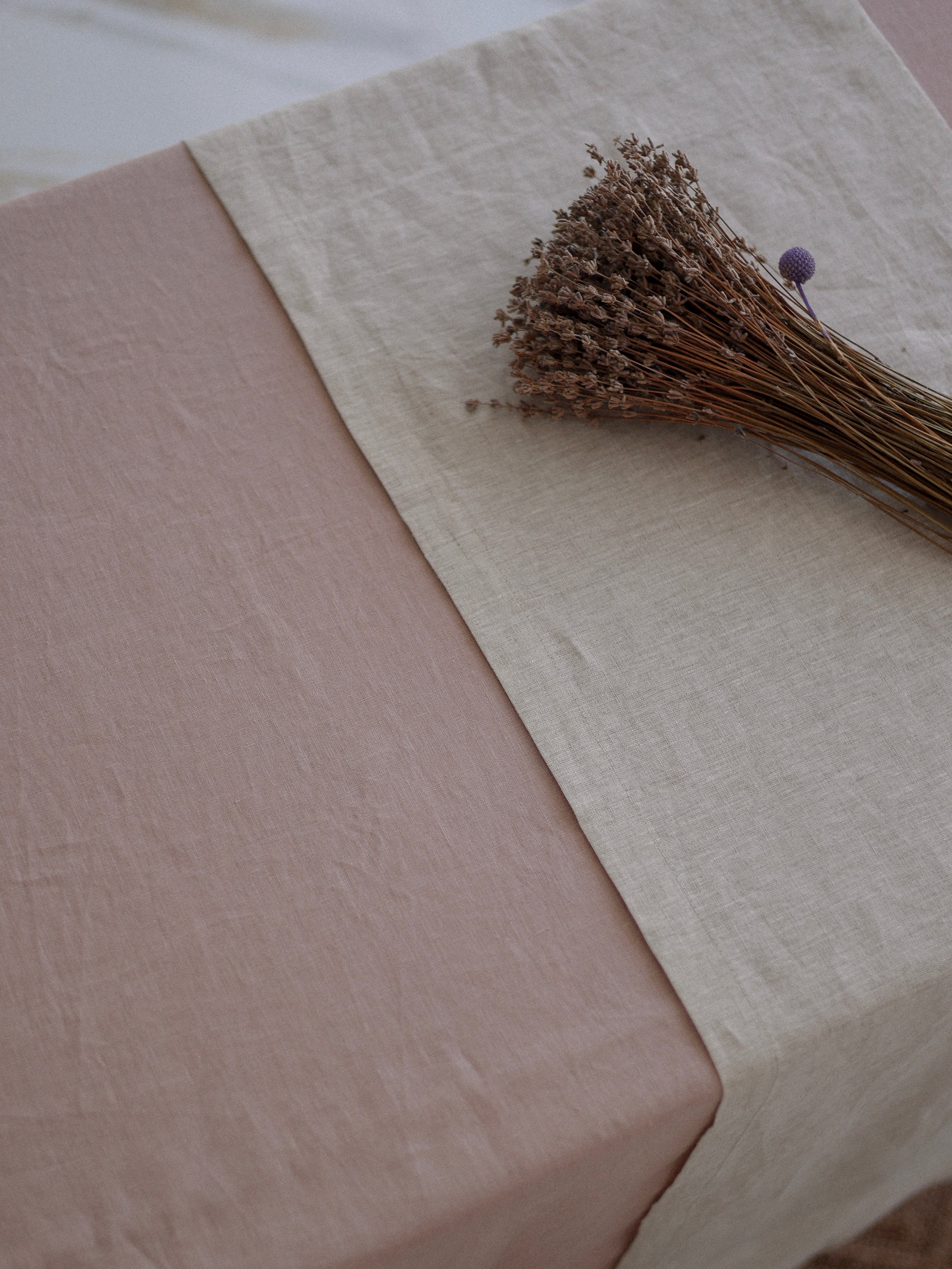 Ранер з вареного льону Leglo Ivory