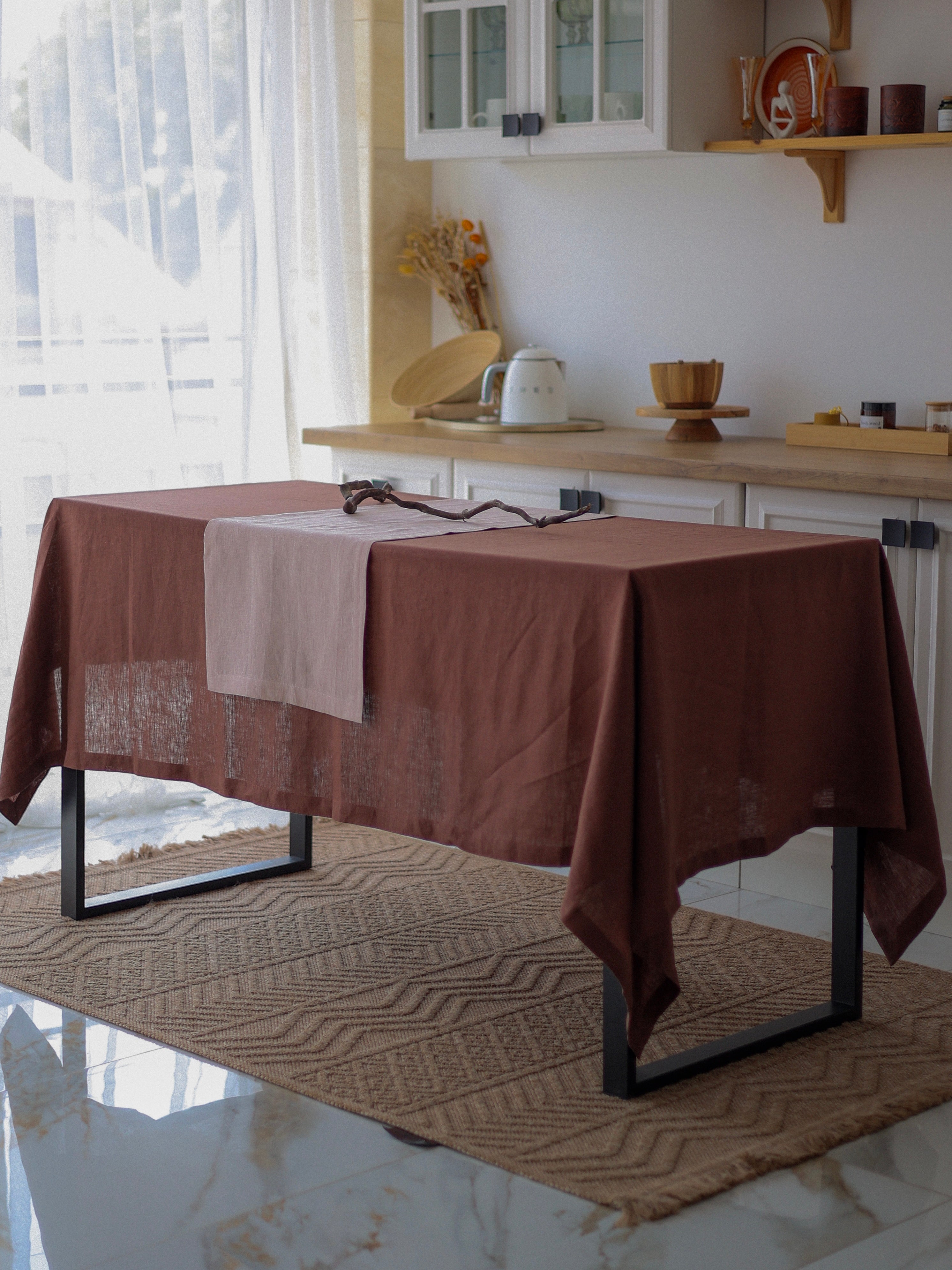 Ранер з вареного льону Leglo Lace