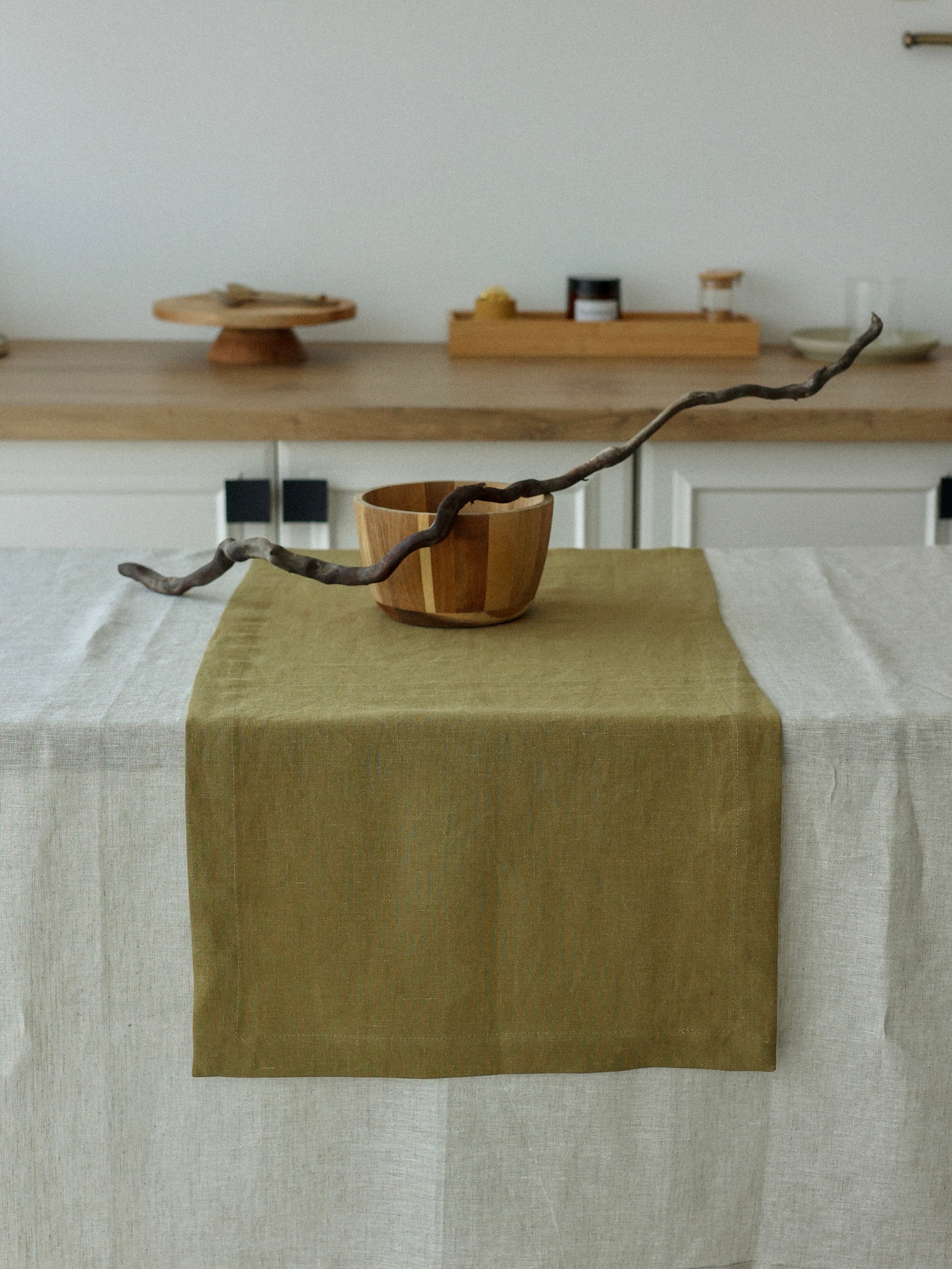 Ранер з вареного льону Leglo Spring