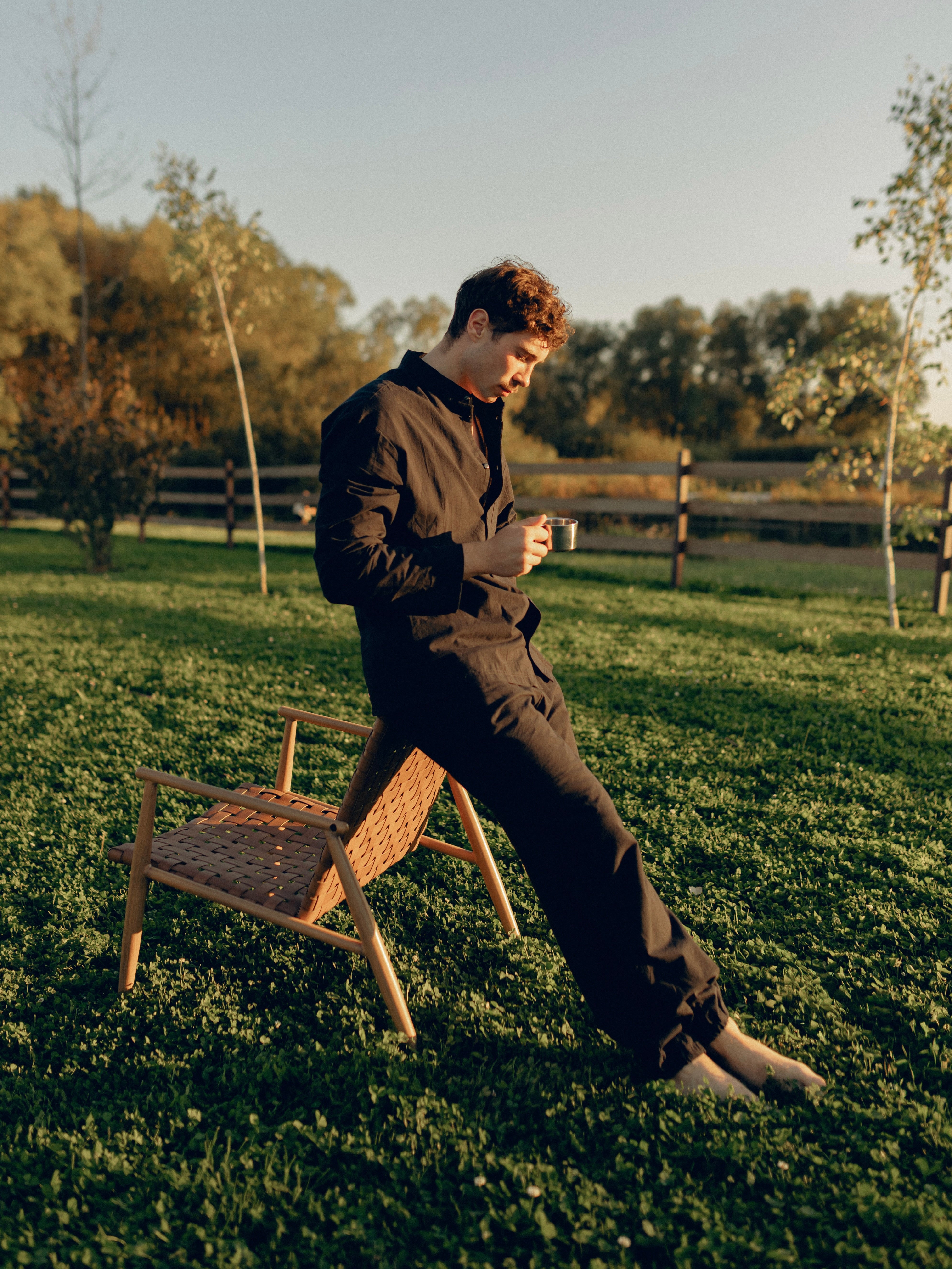 Піжама чоловіча з вареної бавовни Black