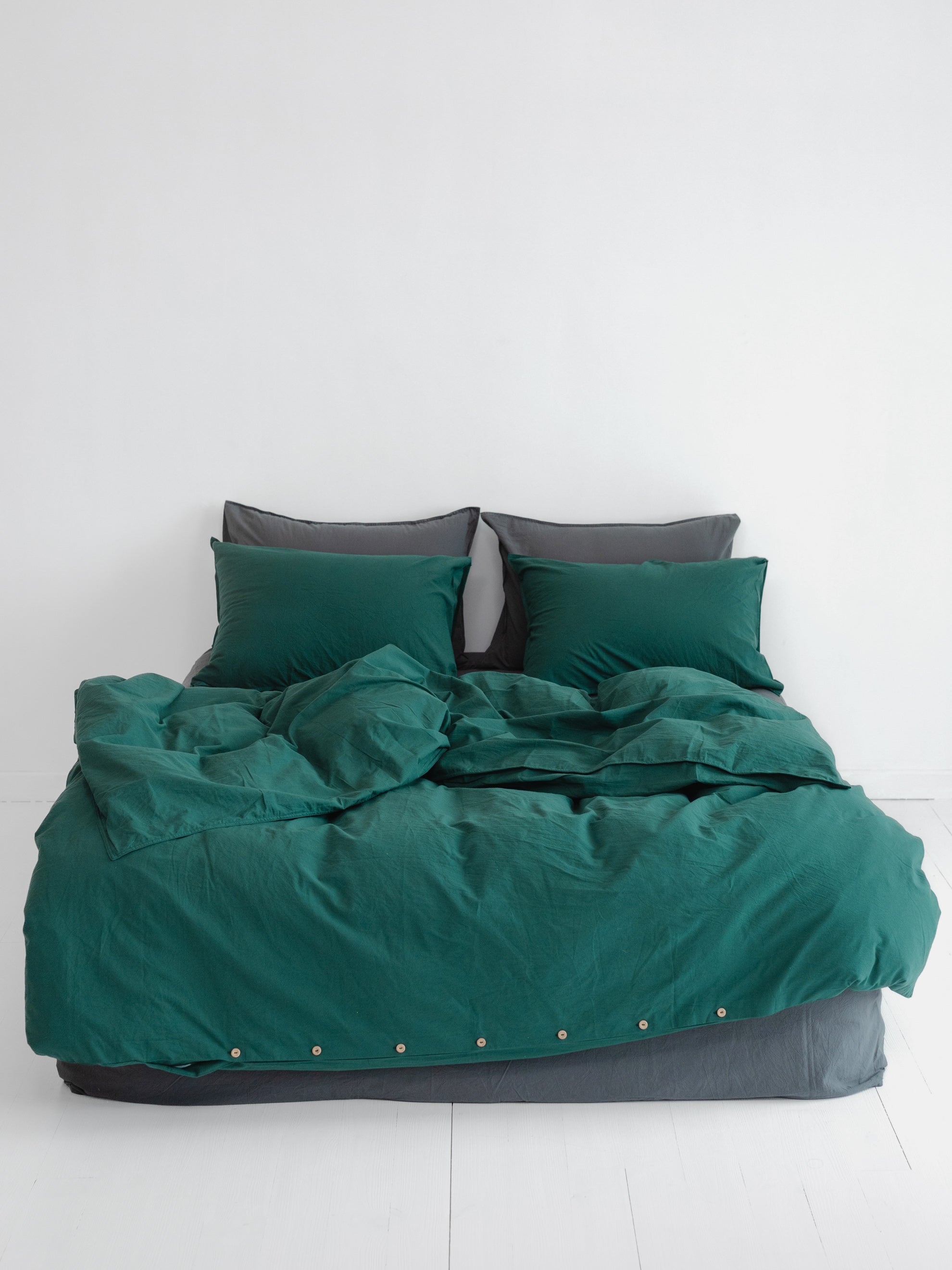 Комплект білизни з вареної бавовни Leglo Mix Smaragd-Slate