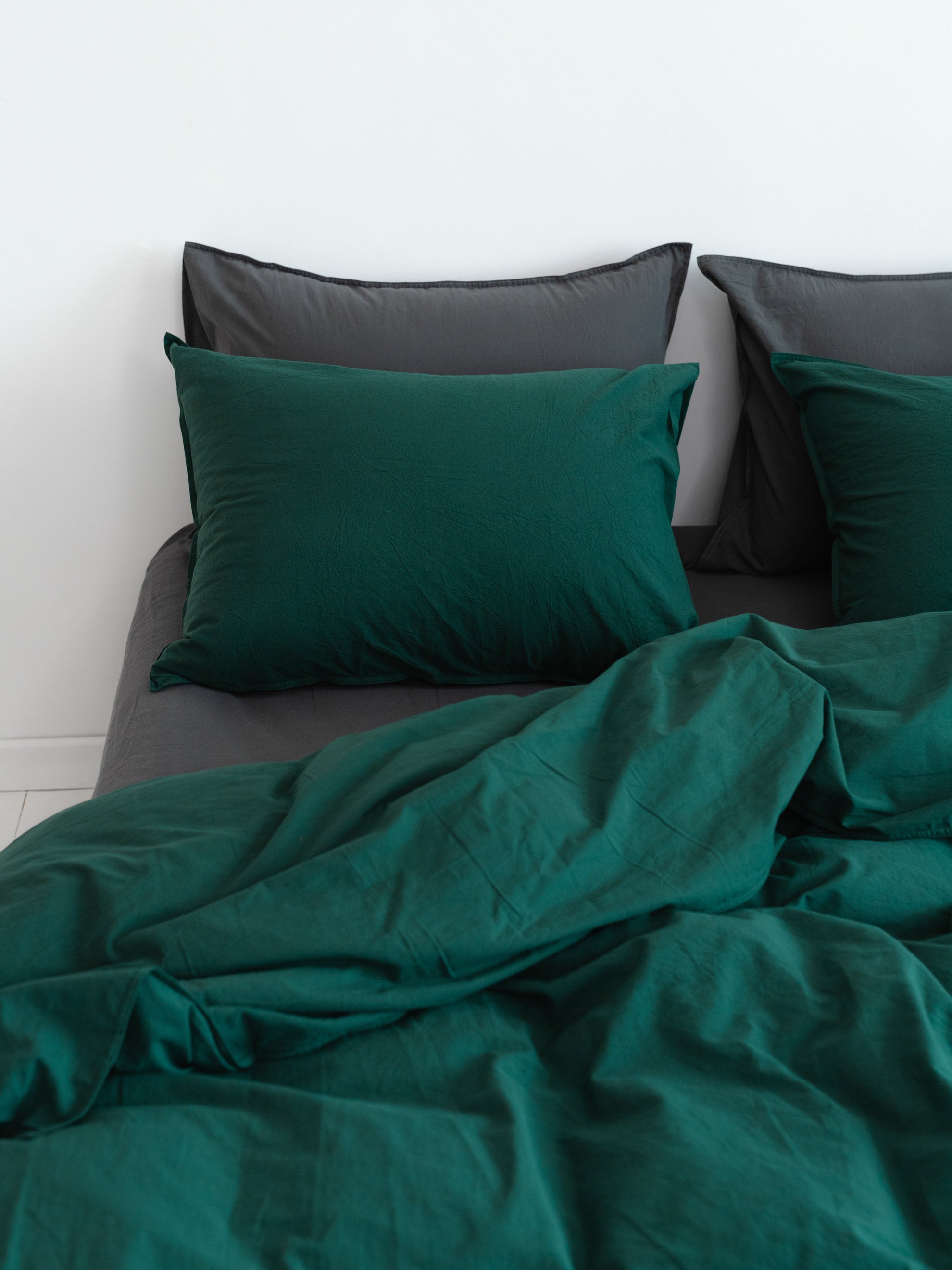 Комплект білизни з вареної бавовни Leglo Mix Smaragd-Slate