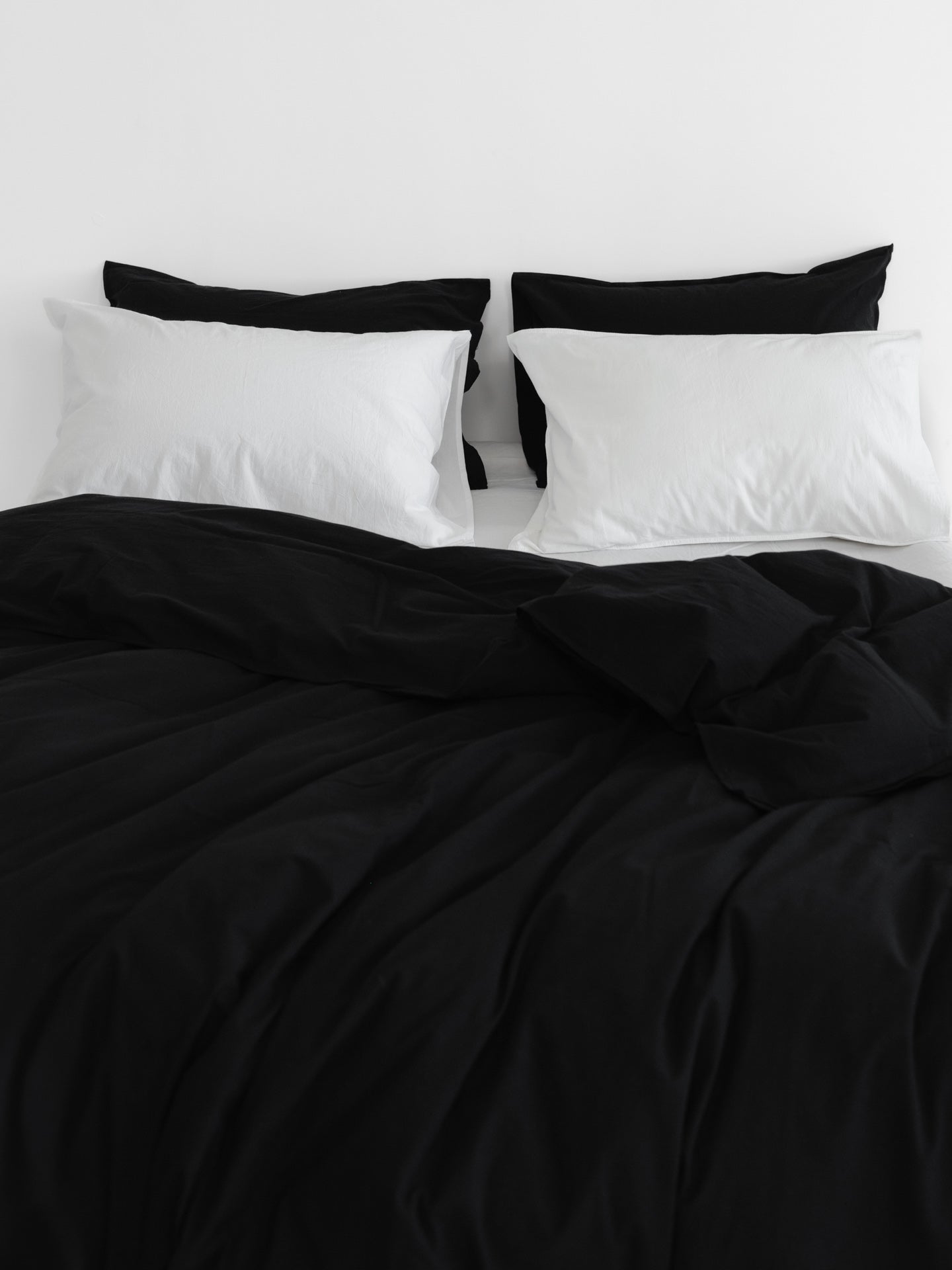 Комплект білизни з вареної бавовни Leglo Mix Black-Creme