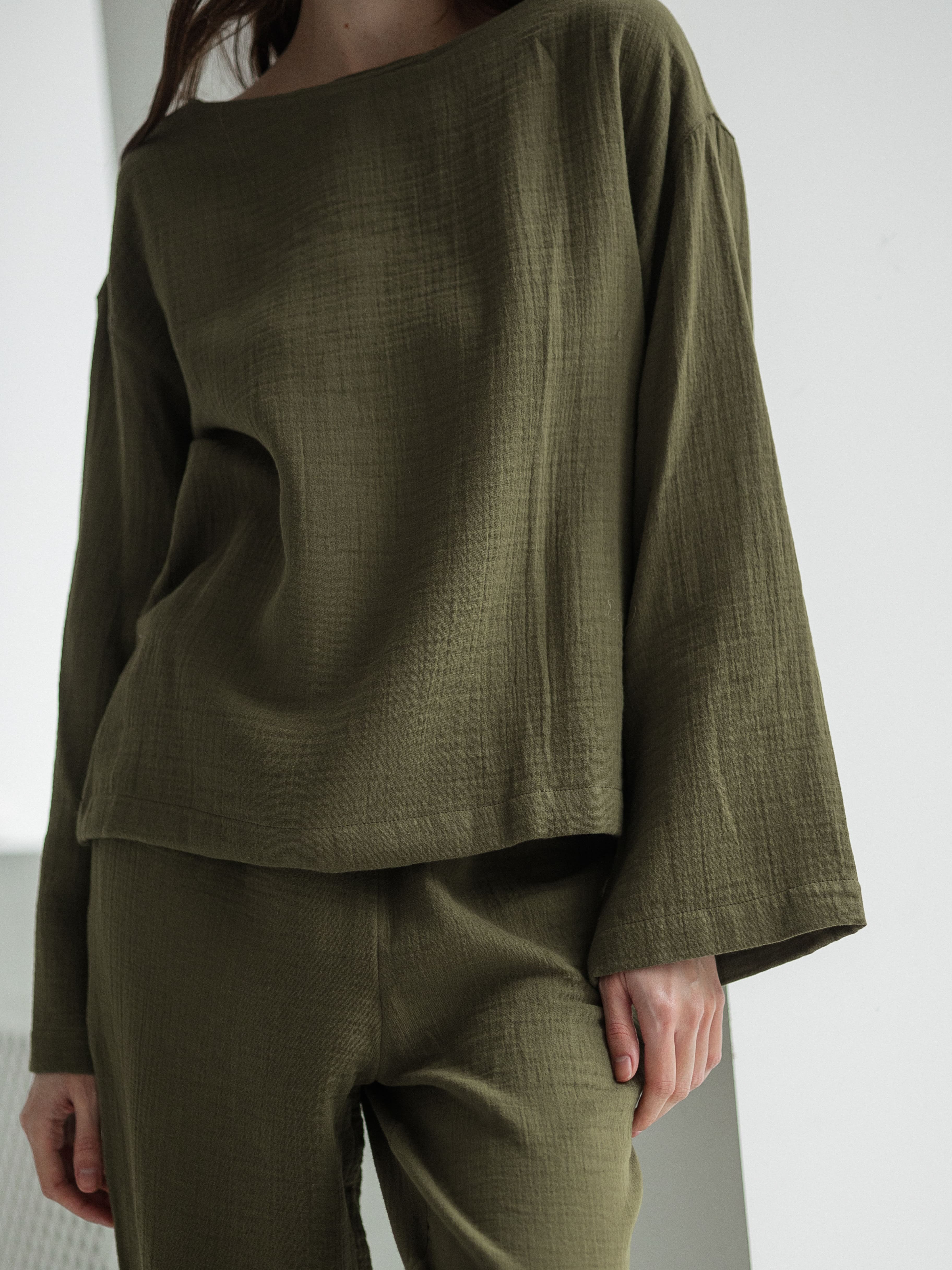 Піжама жіноча з мусліну Leglo Oliva