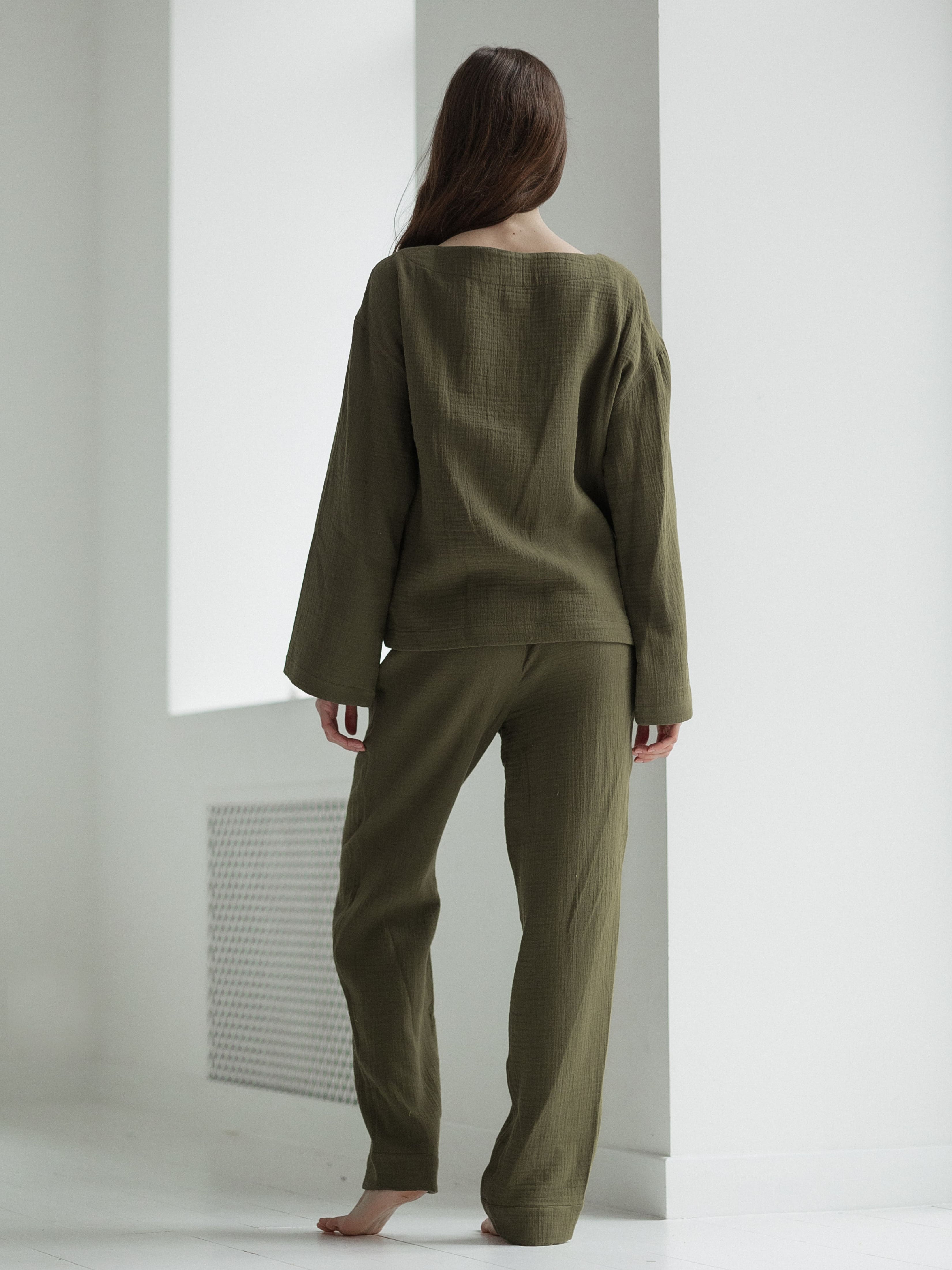 Піжама жіноча з мусліну Leglo Oliva