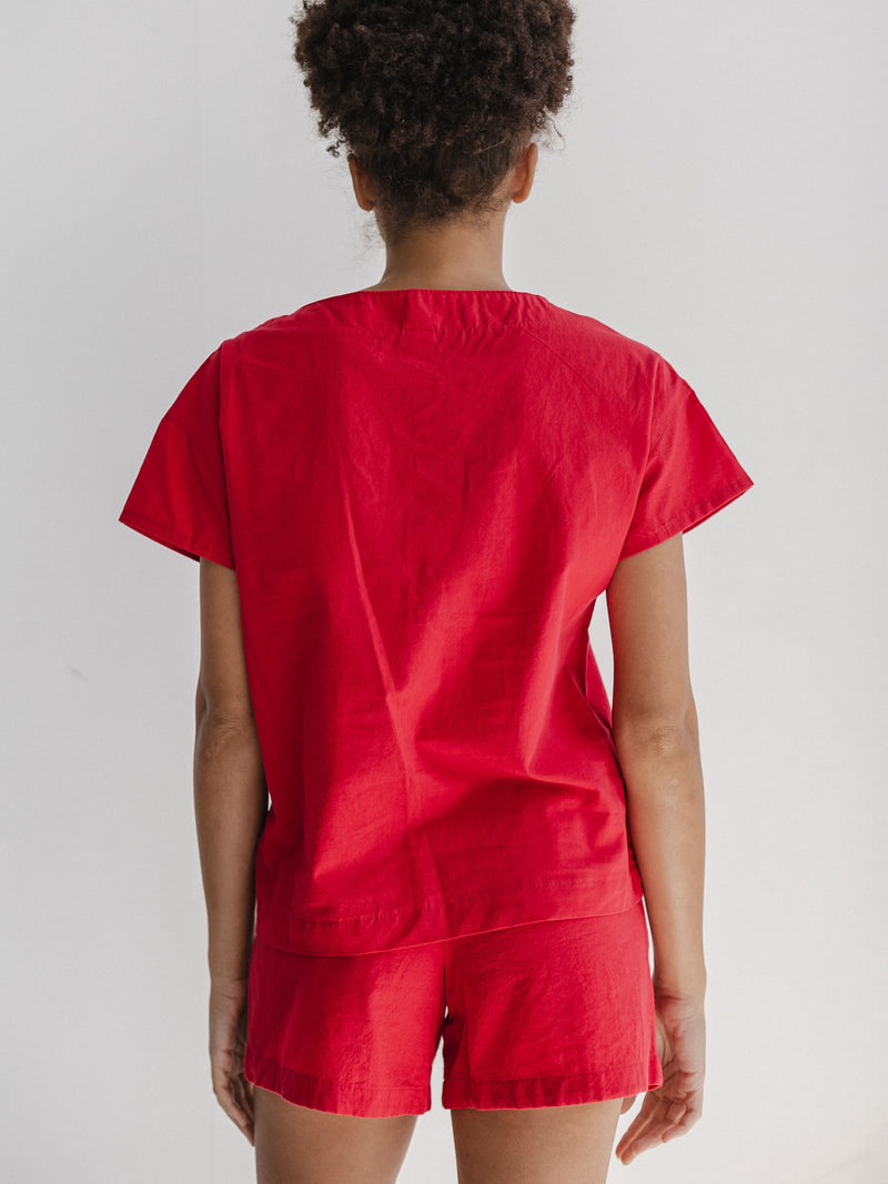 Піжама жіноча з шортами Red